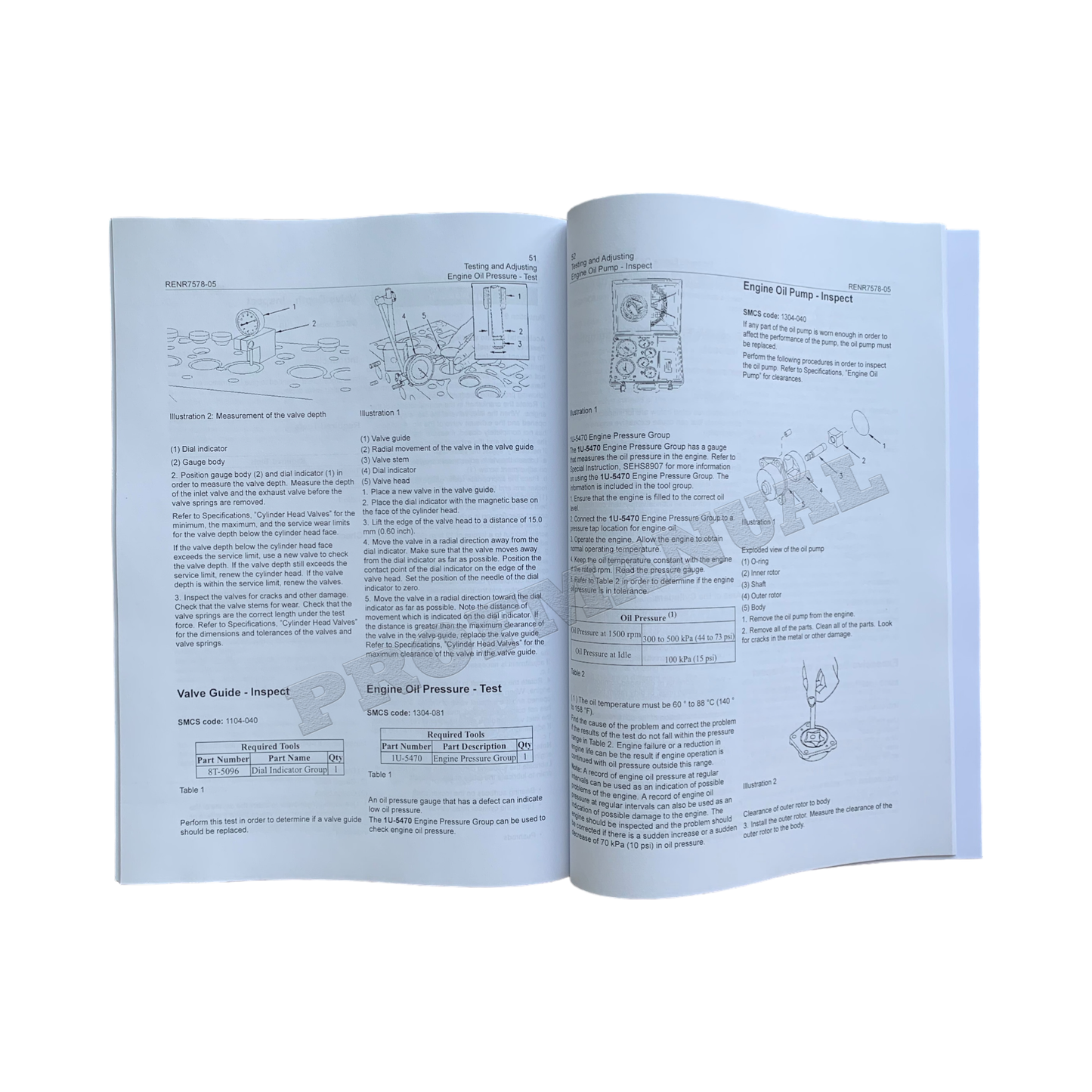 Caterpillar 3044C Engine Testing Adjusting Manual