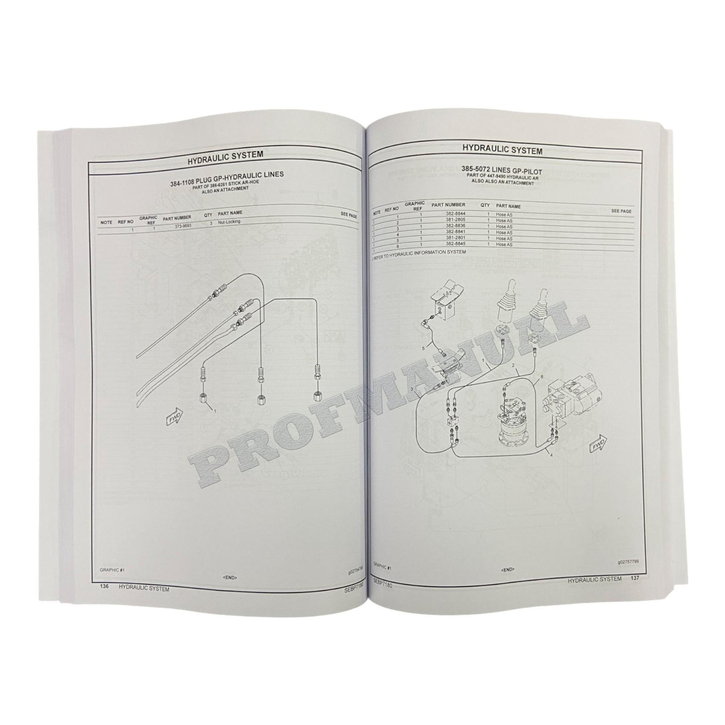 Caterpillar Cat 302.7D CR Mini Hydraulic Excavator Parts Catalog Manual LJ71-Up