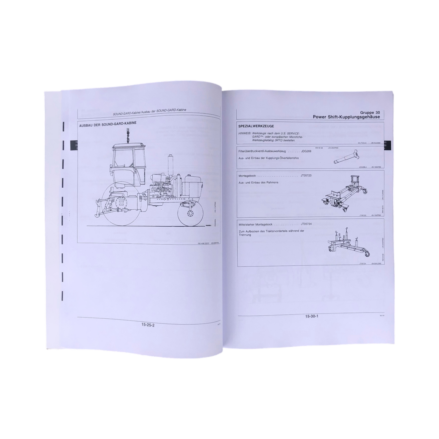 JOHN DEERE 4055 4255 4455 TRAKTOR REPARATURHANDBUCH WERKSTATTHANDBUCH