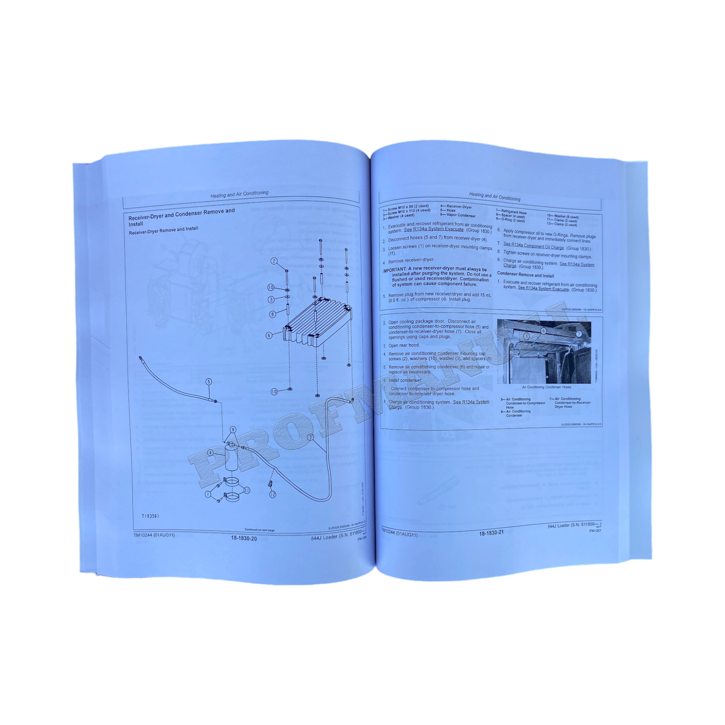 JOHN DEERE 544J LOADER REPAIR SERVICE MANUAL + !BONUS!