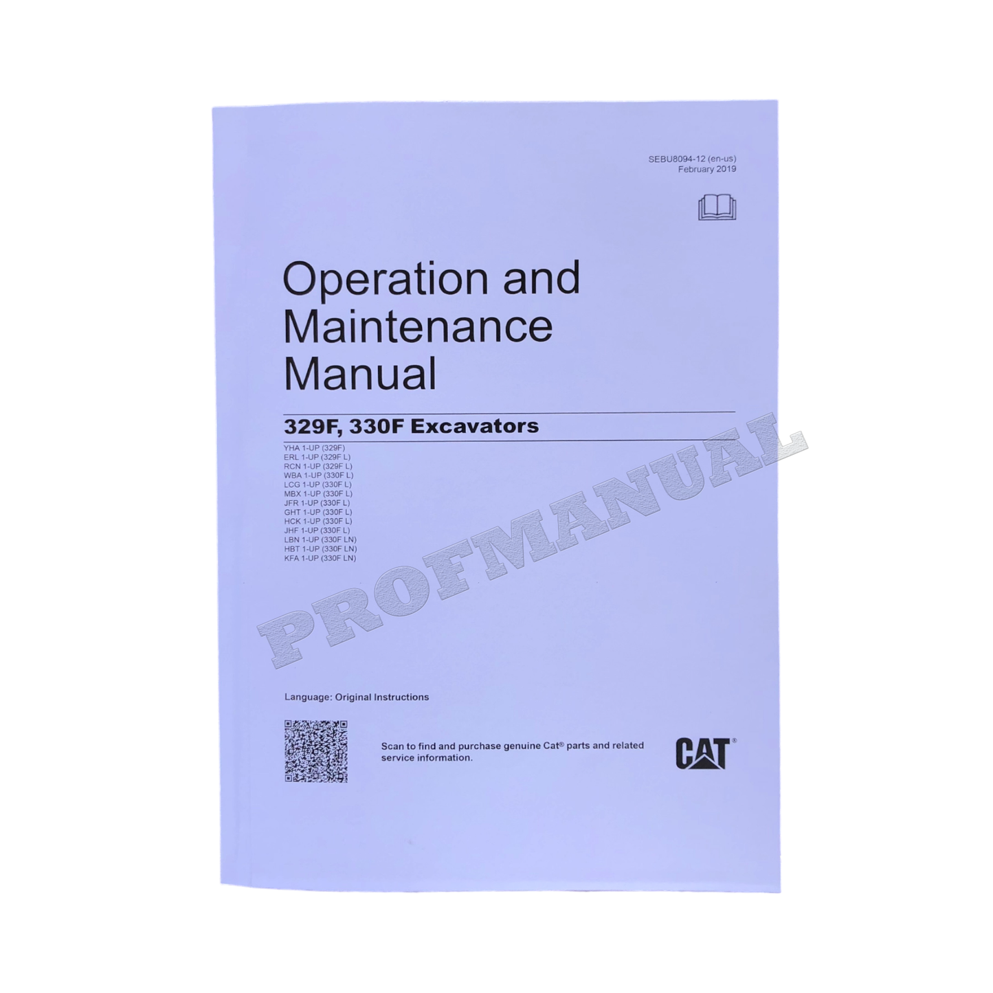 Caterpillar 329F 330F Excavator Operators Maintenance Manual