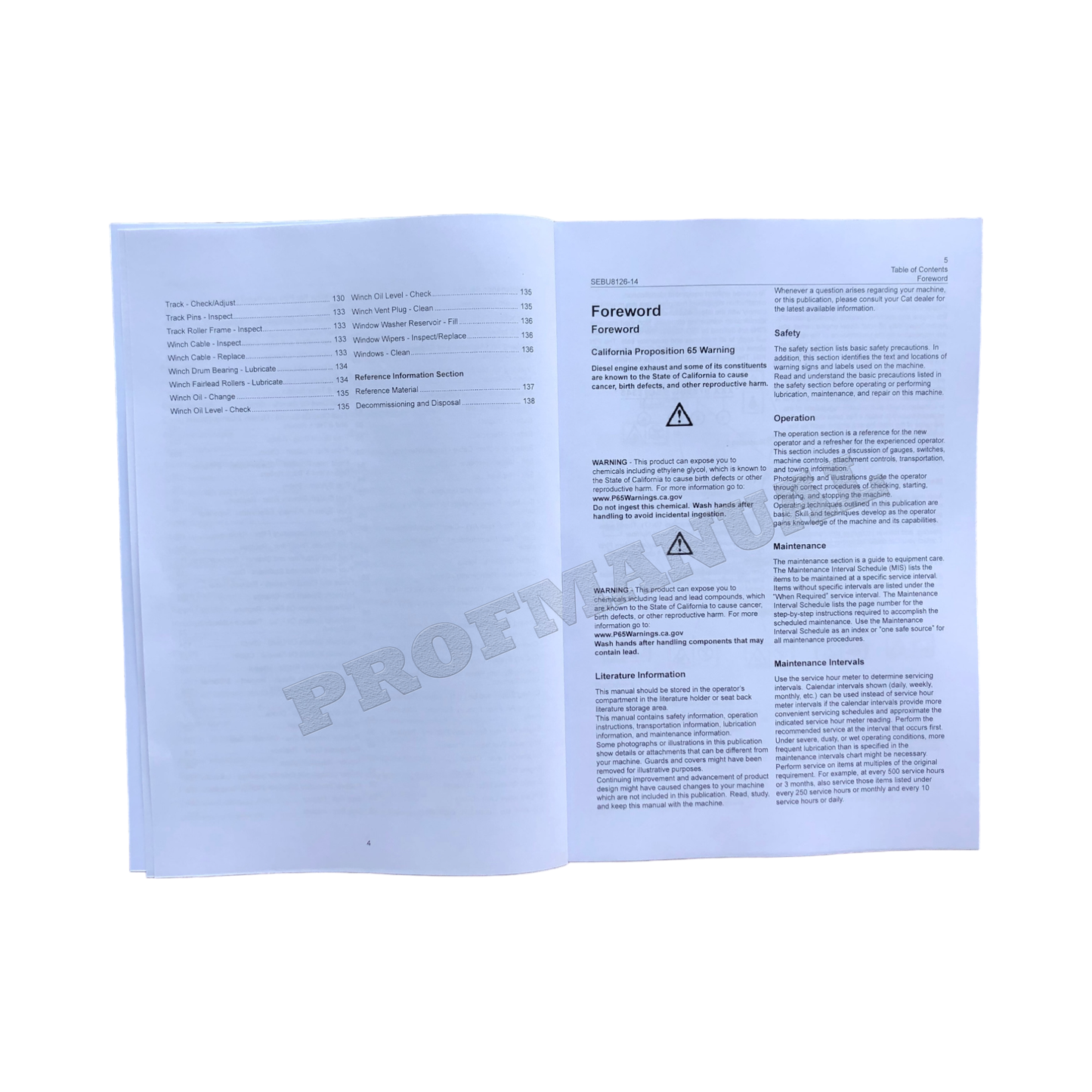 Caterpillar D6K Track Type Tractor Operators Maintenance Manual