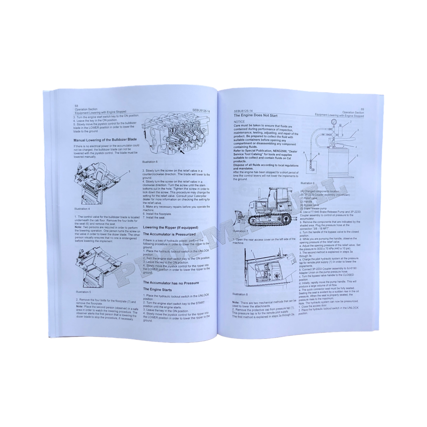 Caterpillar D6K Track Type Tractor Operators Maintenance Manual