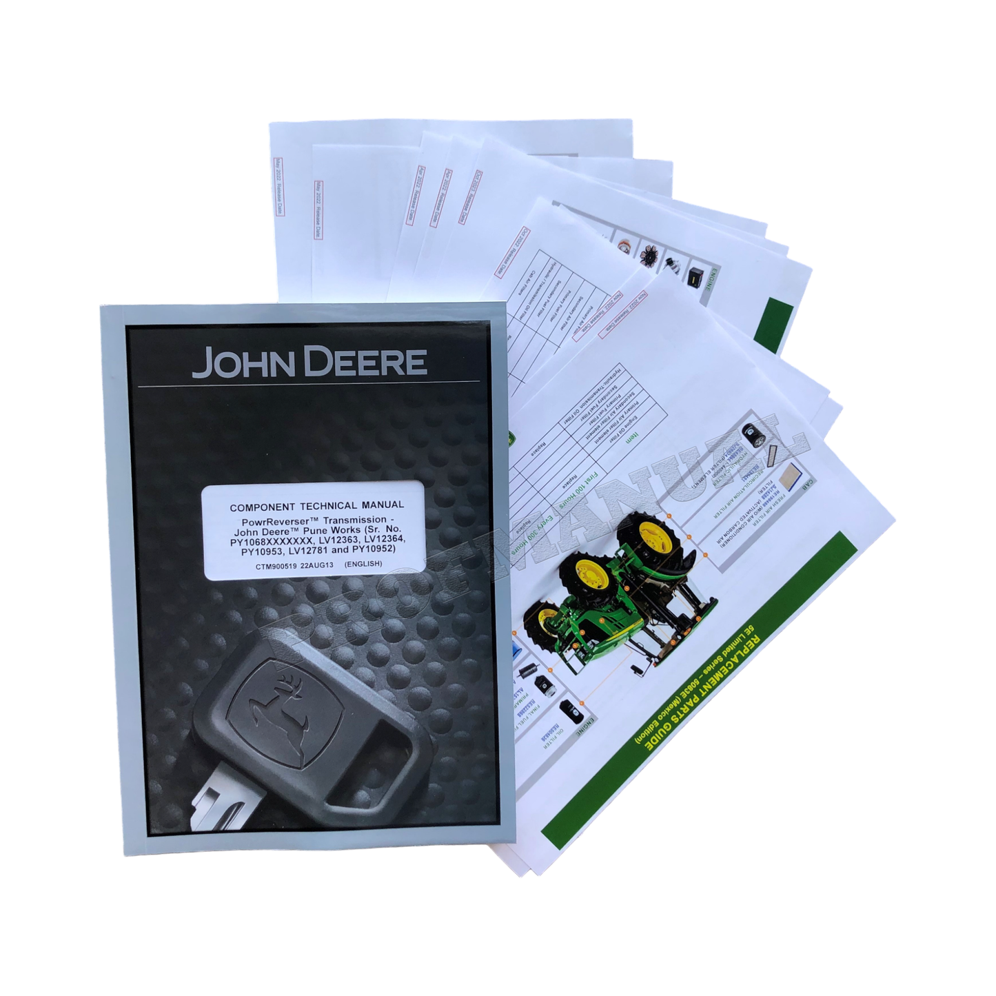 JOHN DEERE 5050E 5058E 5067E 5075E TRANSMISSION COMPONENT SERVICE MANUAL + BONUS!