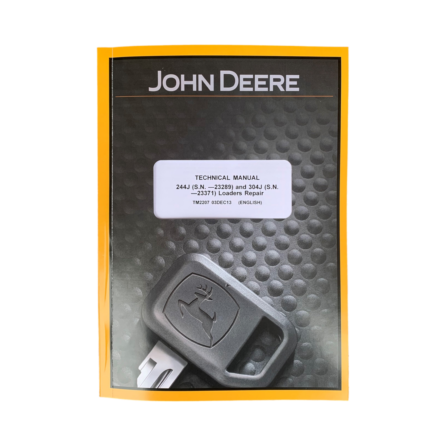 JOHN DEERE 244J 304J LOADER REPAIR SERVICE MANUAL + !BONUS!