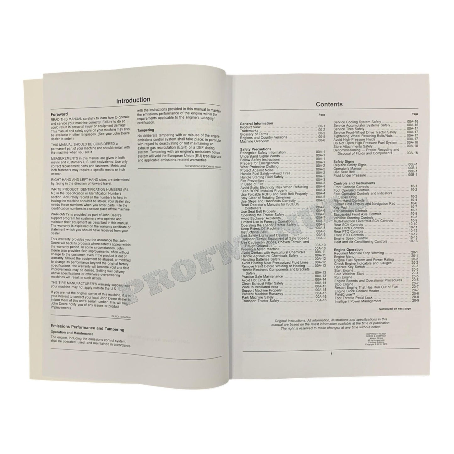 JOHN DEERE 5090R 5100R 5115R 5115RH 5125R TRACTOR OPERATORS MANUAL SN March 2019-