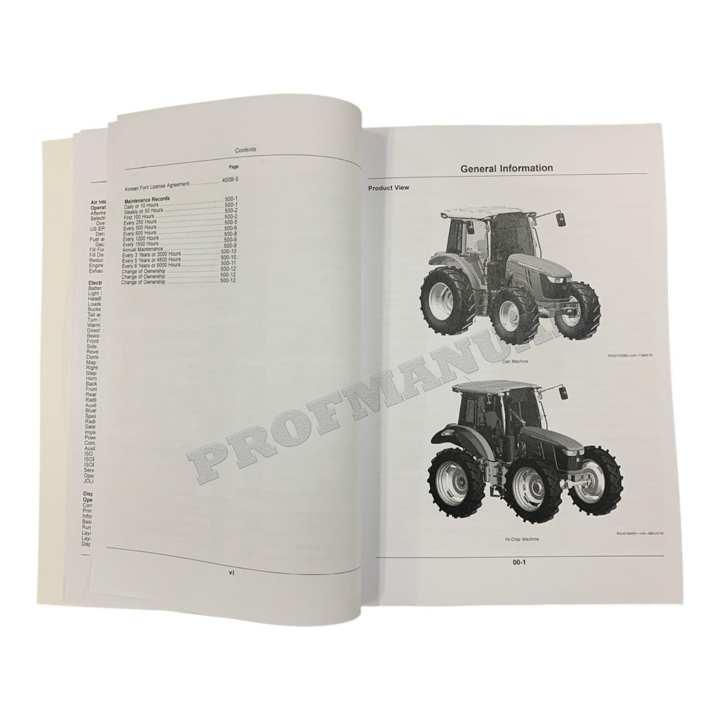 JOHN DEERE 5090R 5100R 5115R 5115RH 5125R TRACTOR OPERATORS MANUAL SN March 2019-