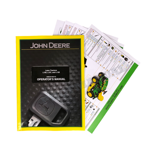 JOHN DEERE L105 L107 L120 TRAKTOR BETRIEBSANLEITUNG + !BONUS!