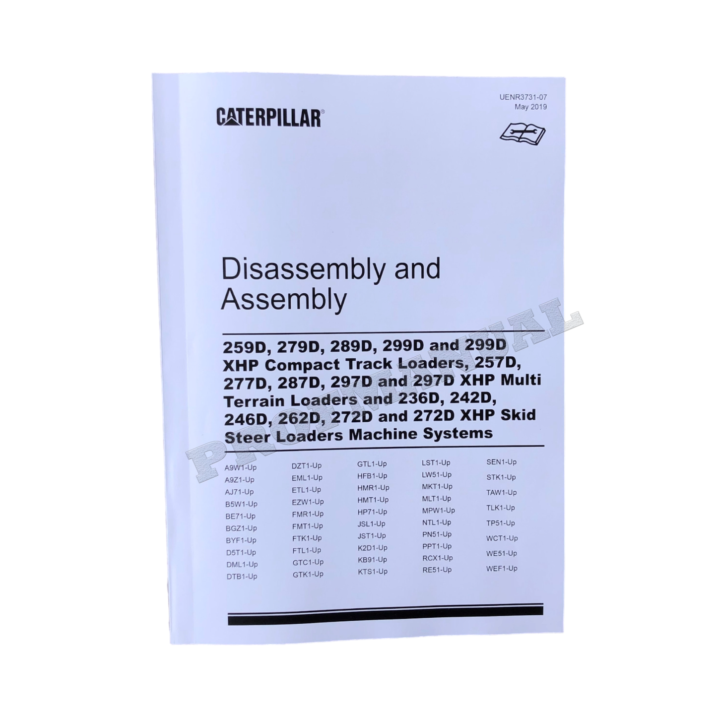 Caterpillar 259D 279D 289D 299D 257D 277D 287D Loader Service Manual DisassAssem