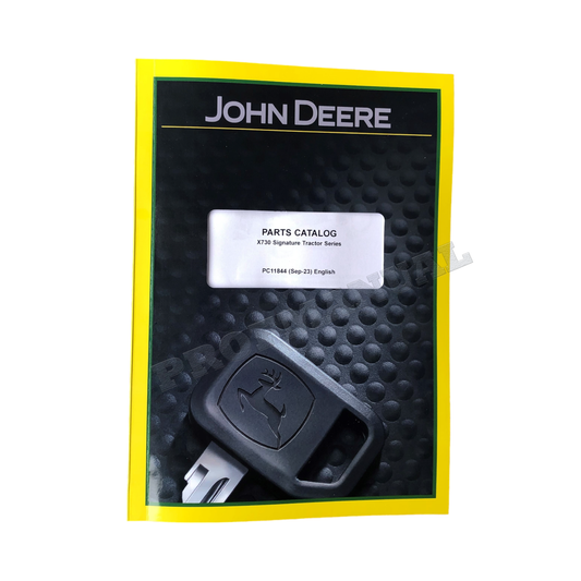 JOHN DEERE X730 TRACTOR PARTS CATALOG MANUAL