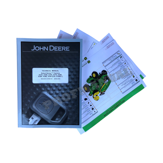 MANUEL D'ENTRETIEN DU TRACTEUR JOHN DEERE X330 X350 X354 X370 X380 X384 X390 + !BONUS! 