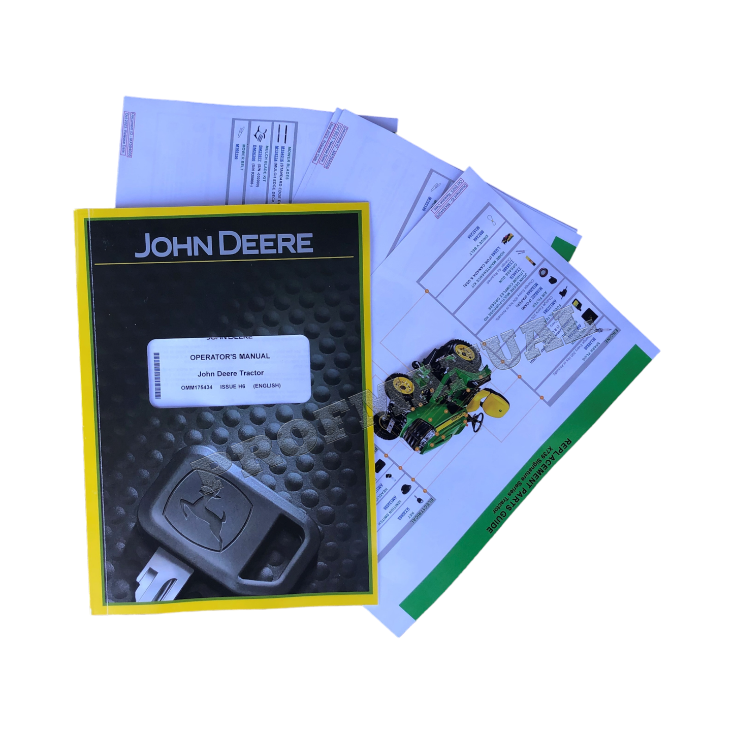 JOHN DEERE X710 X730 X734 X738 TRAKTOR-BENUTZERHANDBUCH + !BONUS!