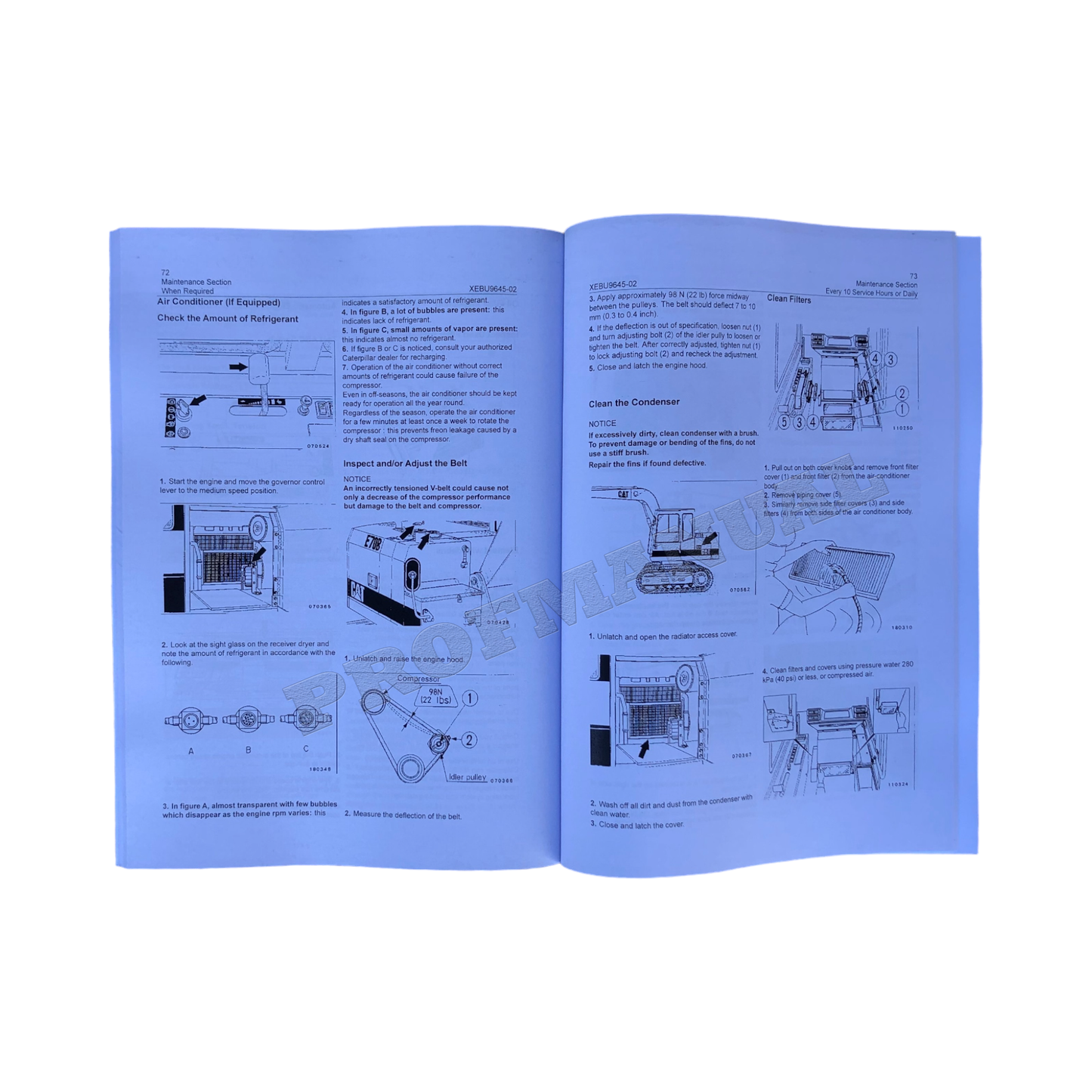 Caterpillar E70B Track Type Excavator Operators Maintenance Manual