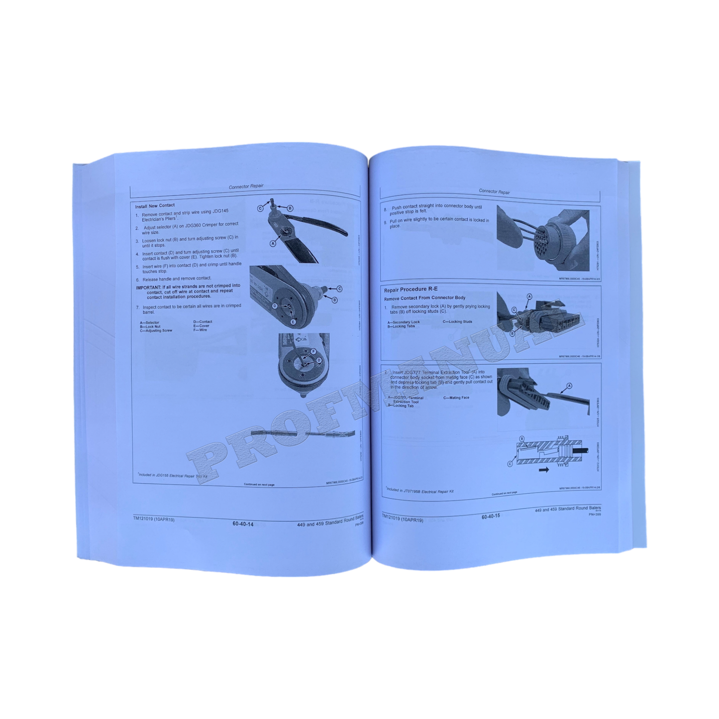 JOHN DEERE 449 459 STANDARDBALLENPRESSE SERVICEHANDBUCH