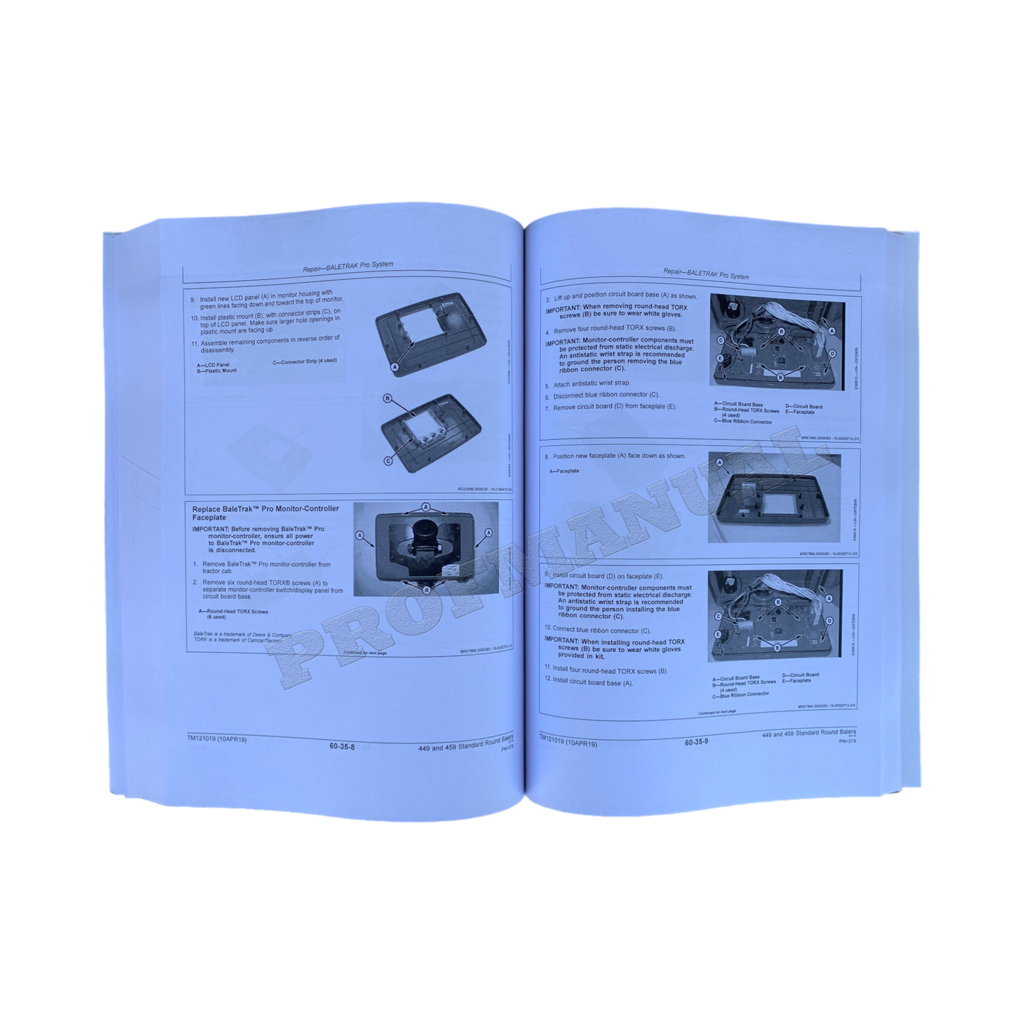 JOHN DEERE 449 459 STANDARDBALLENPRESSE SERVICEHANDBUCH