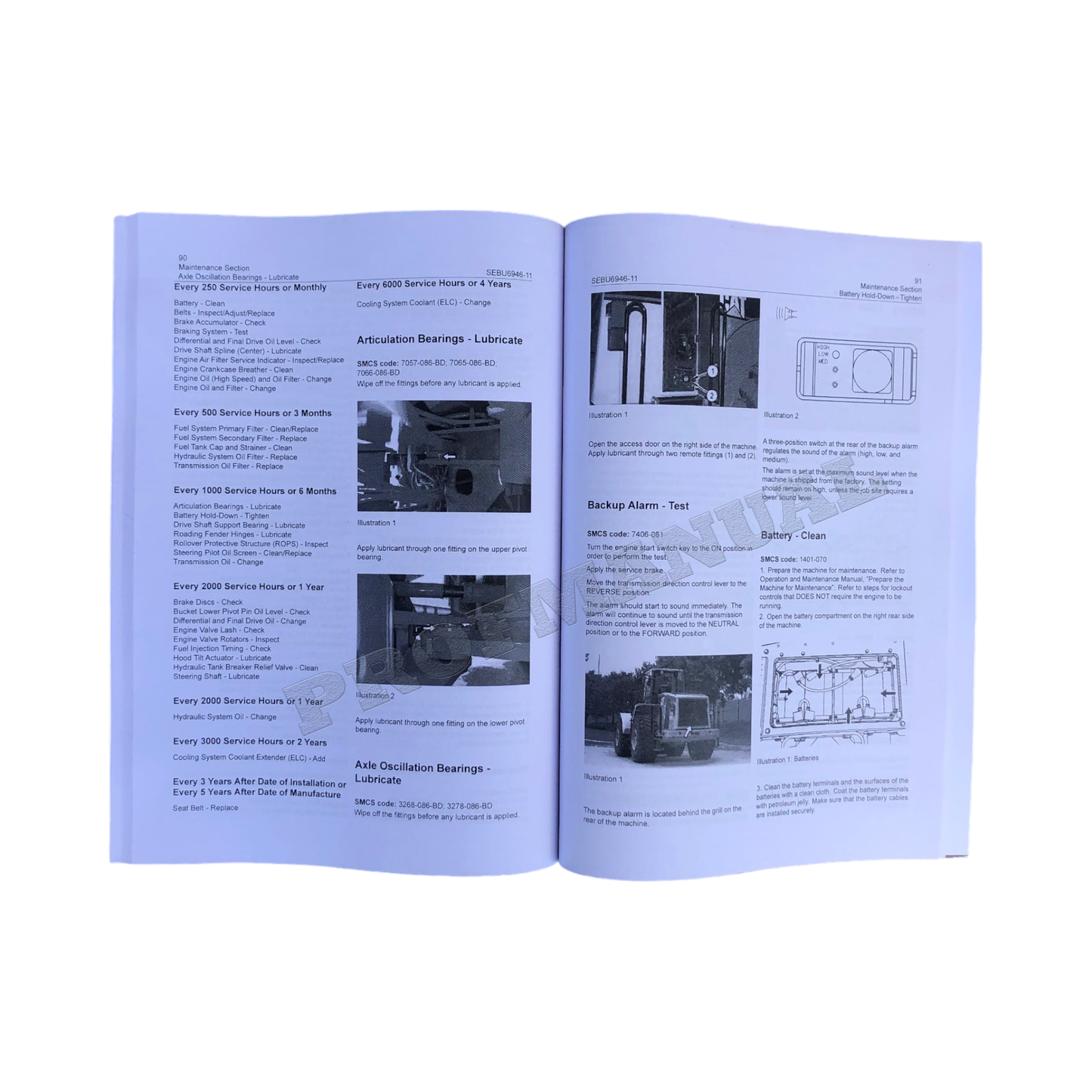 Wartungshandbuch für den Radlader Caterpillar 980G