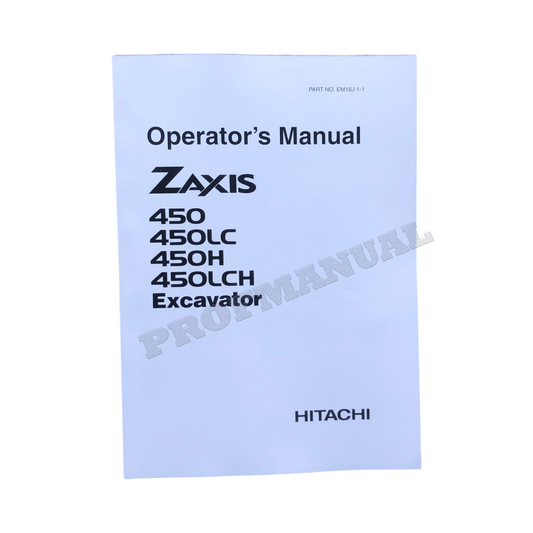 HITACHI ZAXIS ZX 450 450LC 450H 450LCH BAGGER BEDIENUNGSANLEITUNG #1