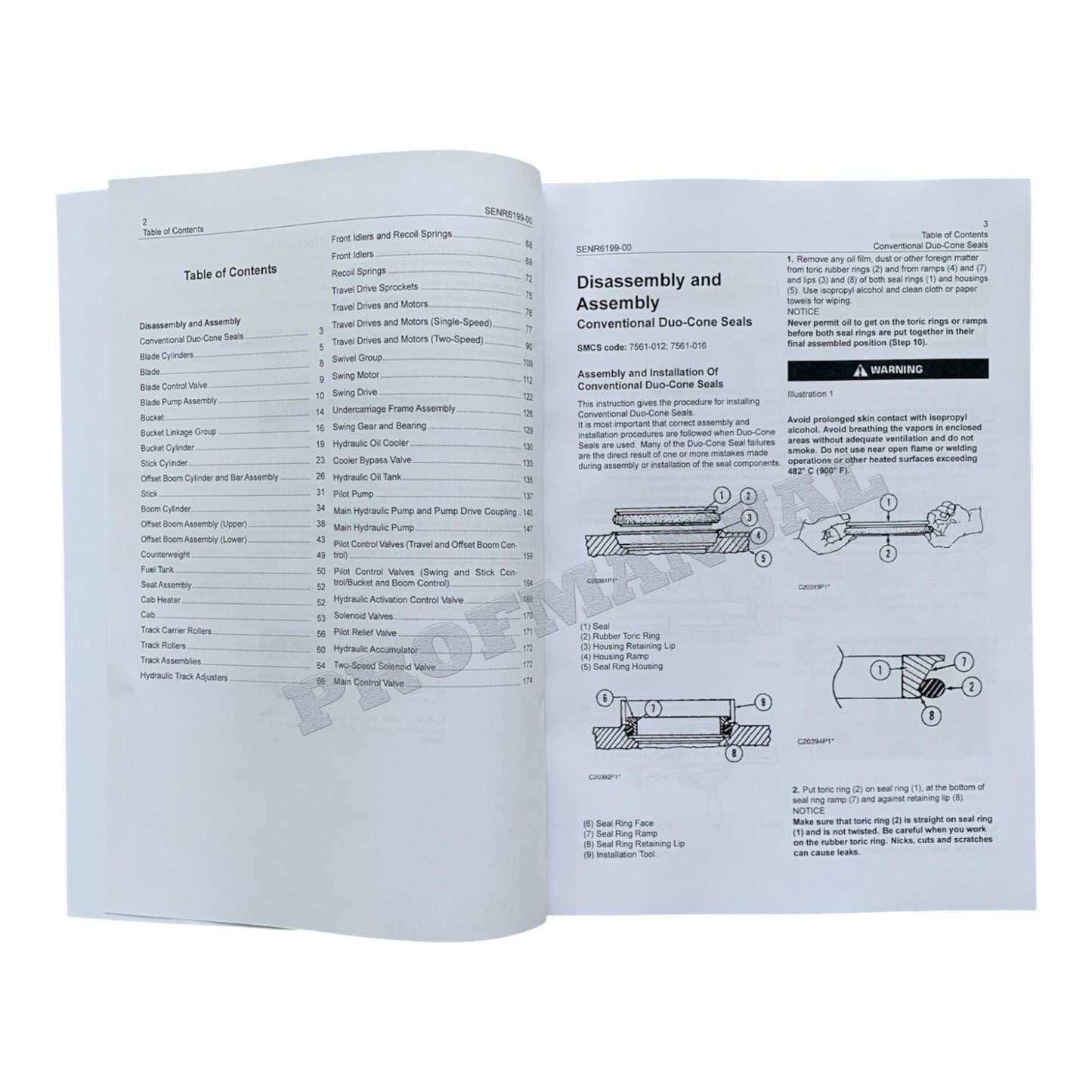 Caterpillar Cat 307 EXCAVATOR Disassembly Assembly Manual