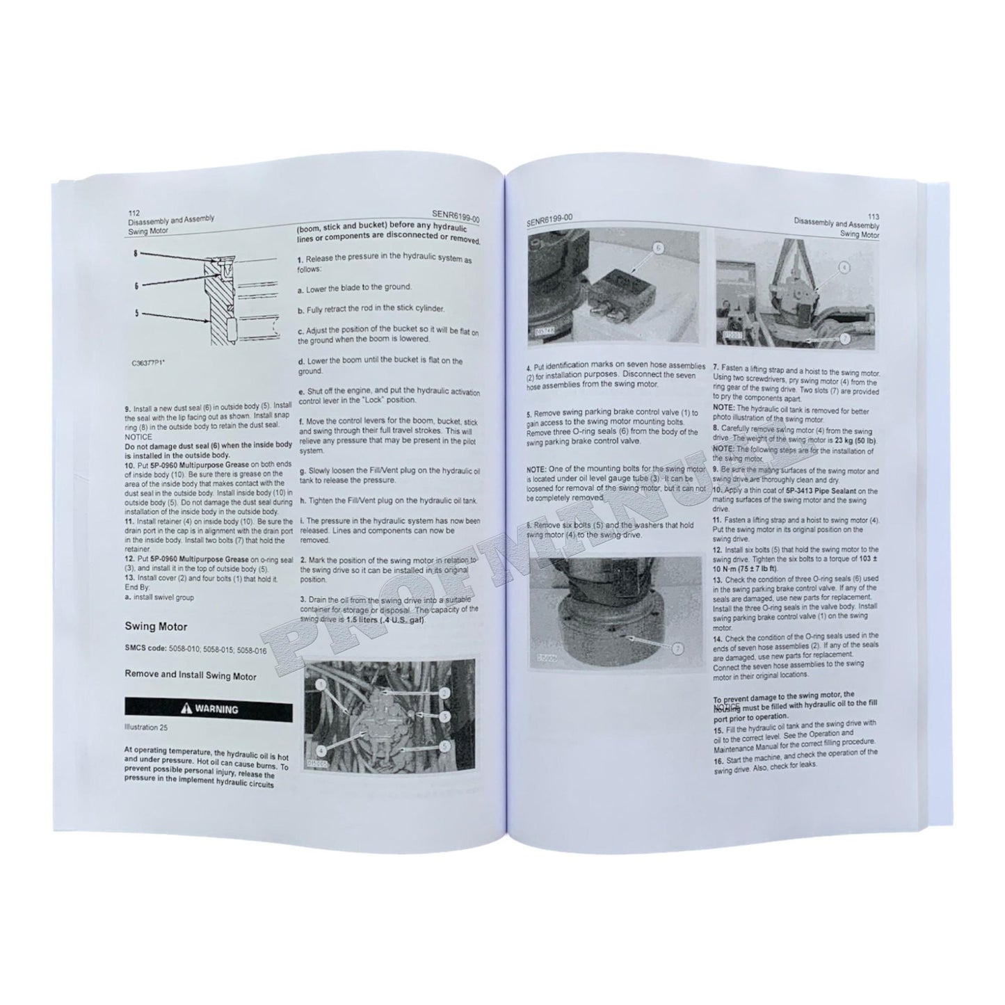 Caterpillar Cat 307 EXCAVATOR Disassembly Assembly Manual