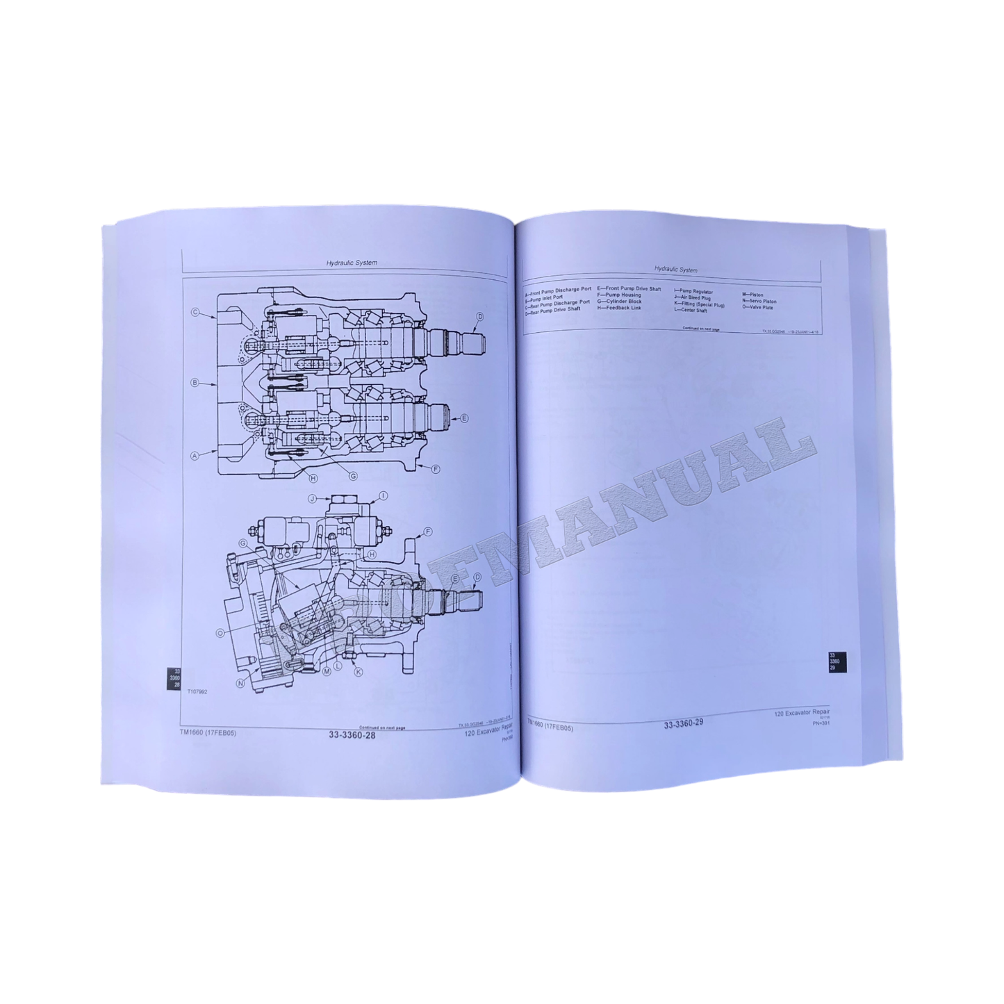 JOHN DEERE 120 EXCAVATOR REPAIR SERVICE MANUAL