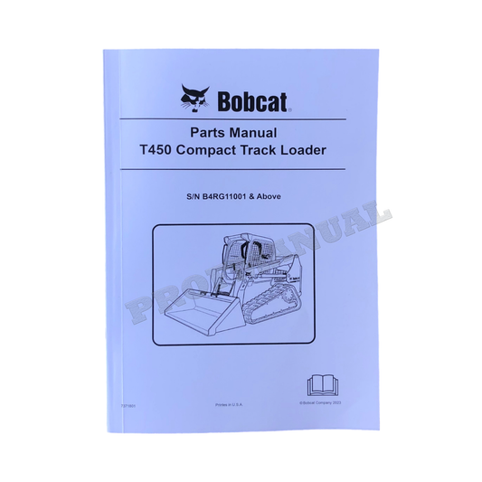 Bobcat T450 Kompakt-Raupenlader, Ersatzteilkatalog, Handbuch B4RG11001-