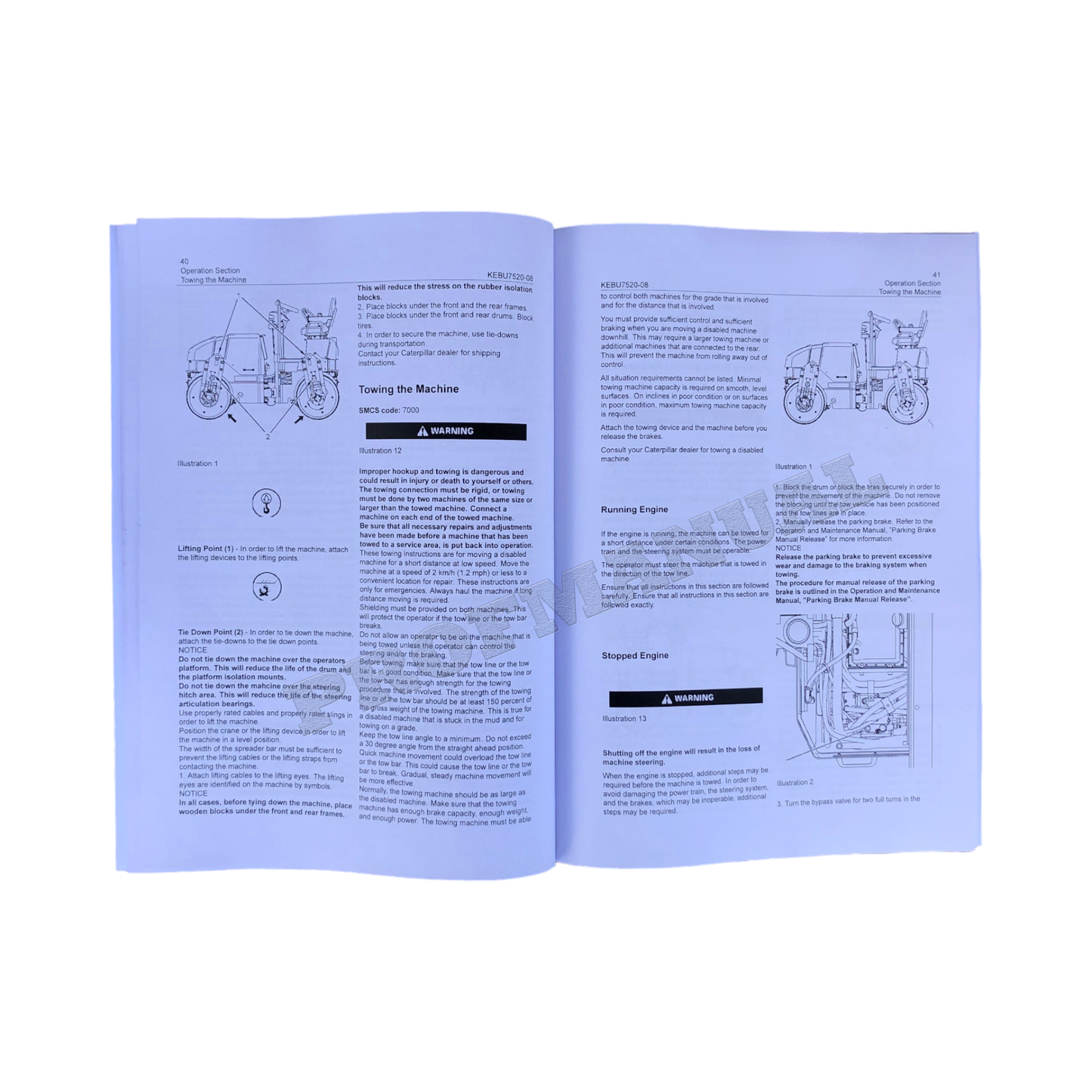 Caterpillar CB 214E 224E 225E Paving Compactor Operators Maintenance Manual