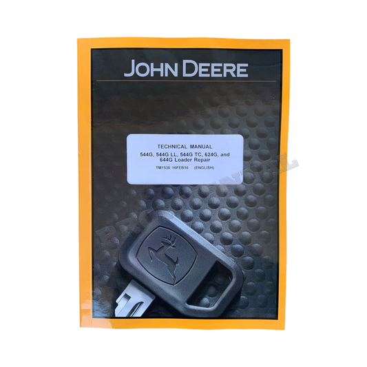 JOHN DEERE 544G 544GH 544GLL 544GTC 624G 644G LOADER REPAIR SERVICE MANUAL