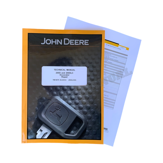 JOHN DEERE 200DLC 200D EXCAVATOR REPAIR SERVICE MANUAL + !BONUS!