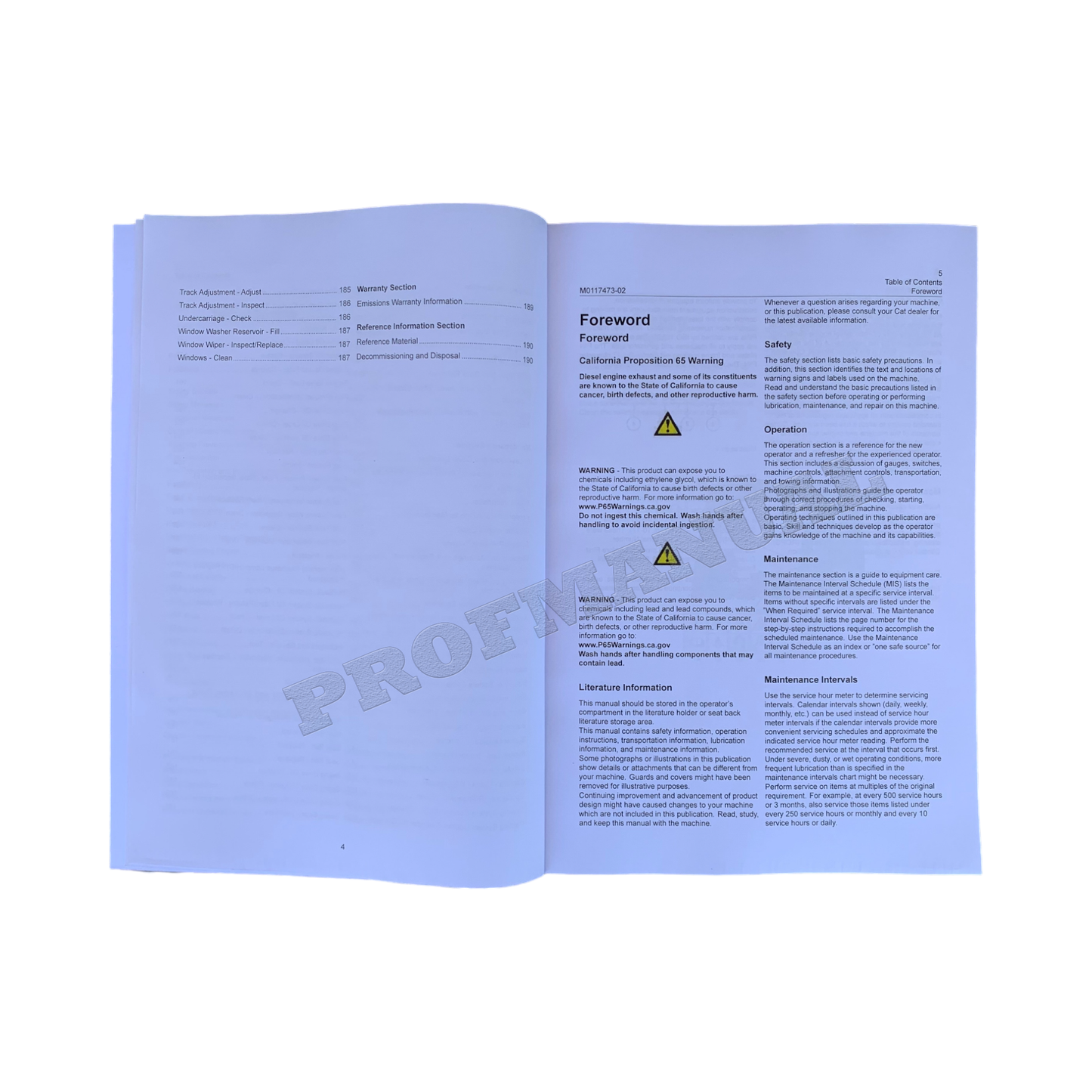 Caterpillar 320 GX Excavator Operators Maintenance Manual