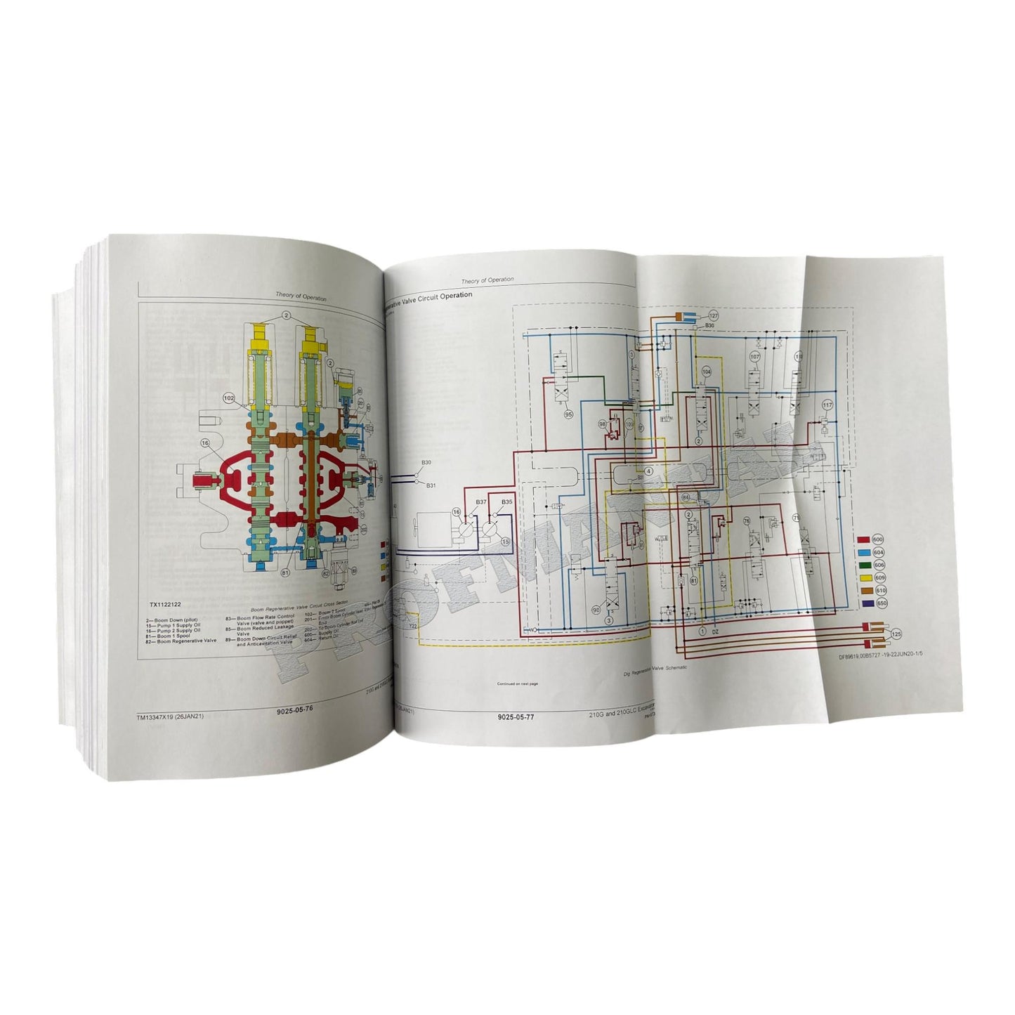 JOHN DEERE 210G 210GLC EXCAVATOR OPERATION TEST SERVICE MANUAL S.N. F521988-