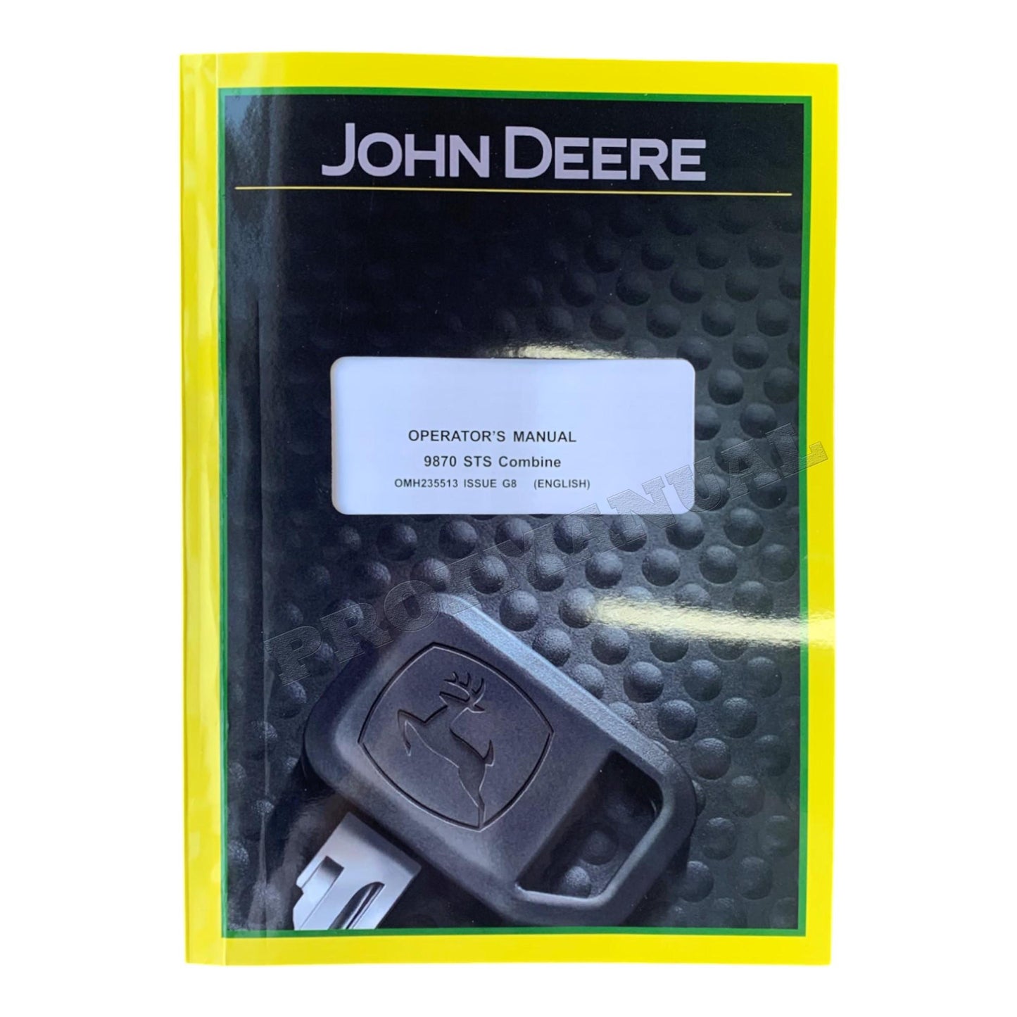 JOHN DEERE 9870 STS COMBINE OPERATORS MANUAL + !BONUS!