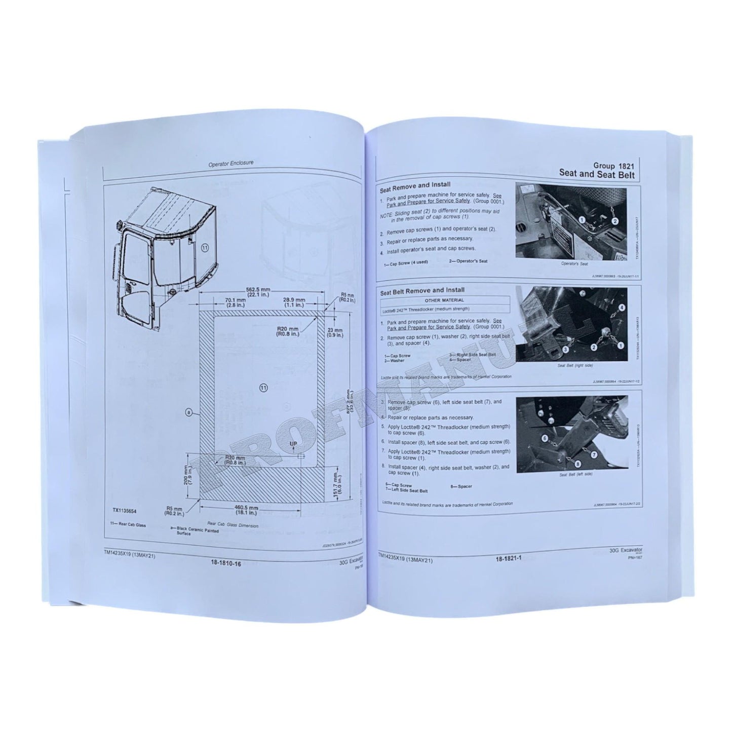 JOHN DEERE 30G EXCAVATOR REPAIR SERVICE TECHNICAL MANUAL TM14235X19