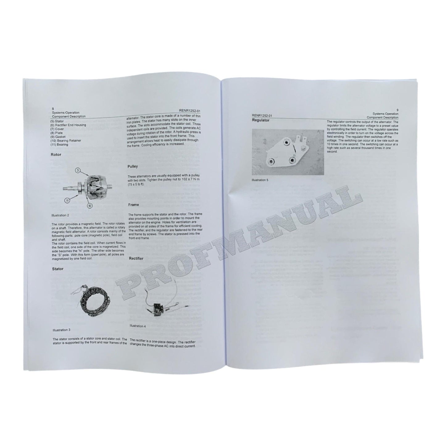 Caterpillar CAT 26SI Series Alternator Manual Disassembly Assembly