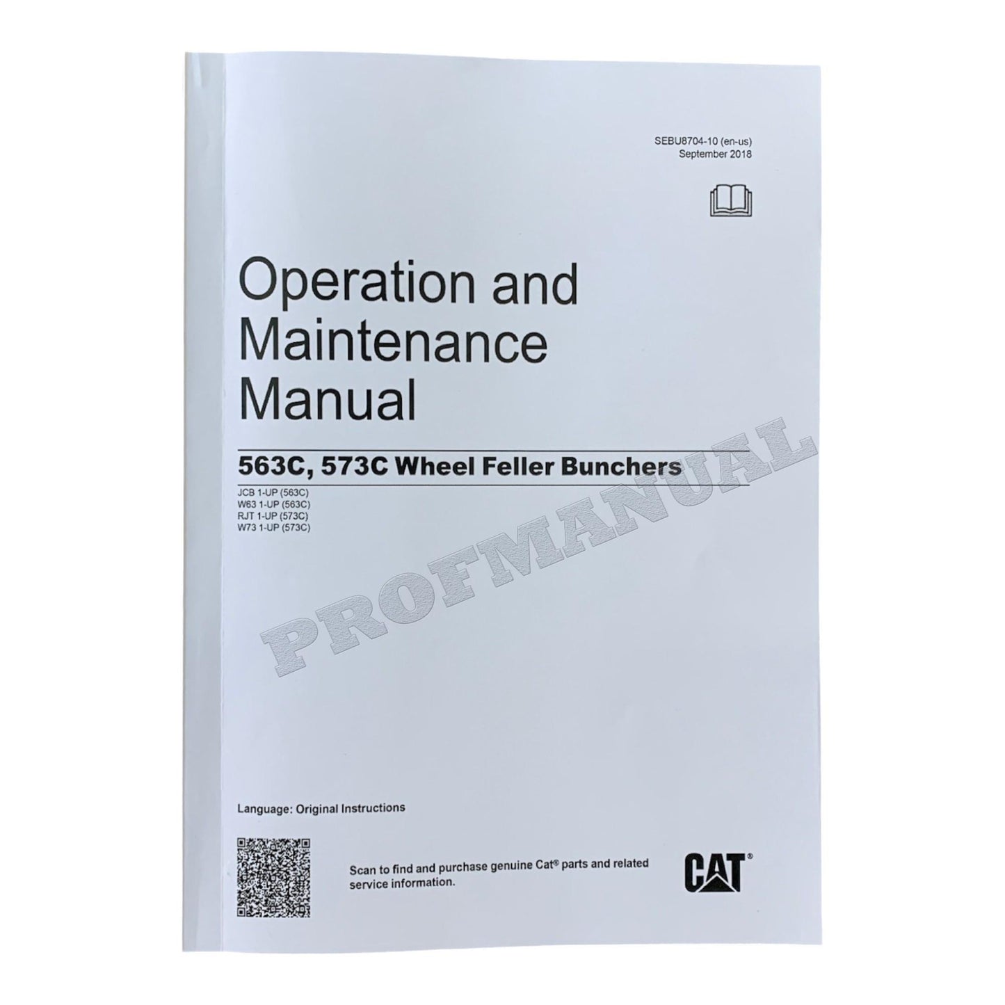 Caterpillar 563C 573C Wheel Feller Buncher Operators Maintenance Manual