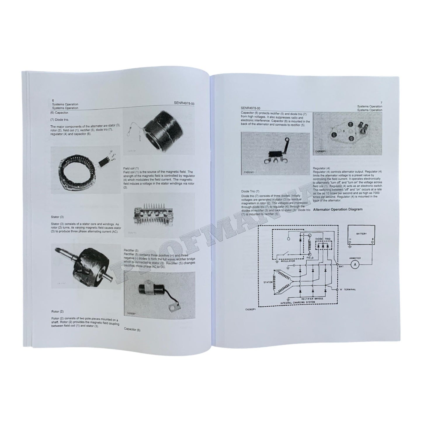 Caterpillar CAT DELCO REMY 20 SI SERIES ALTERNATOR Manual Disassembly Assembly