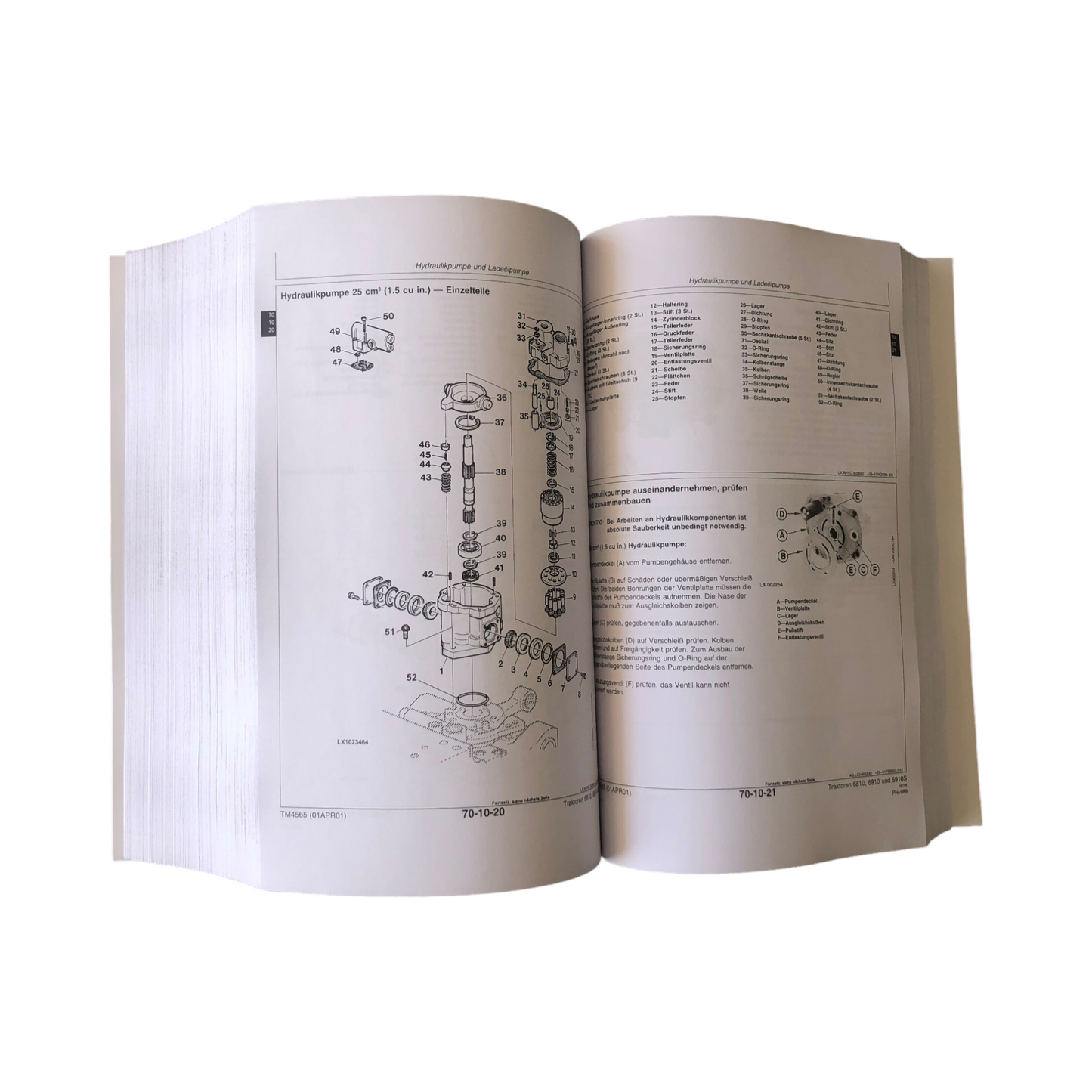 JOHN DEERE 6810 6910 6910S TRAKTOR REPARATURHANDBUCH WERKSTATTHANDBUCH