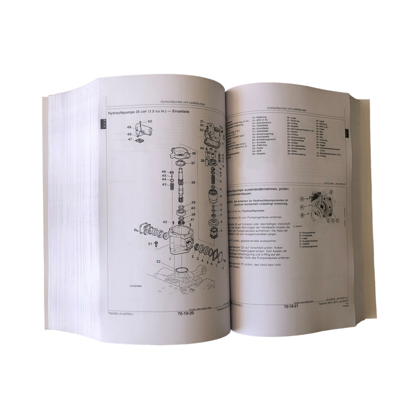 JOHN DEERE 6810 6910 6910S TRAKTOR REPARATURHANDBUCH WERKSTATTHANDBUCH