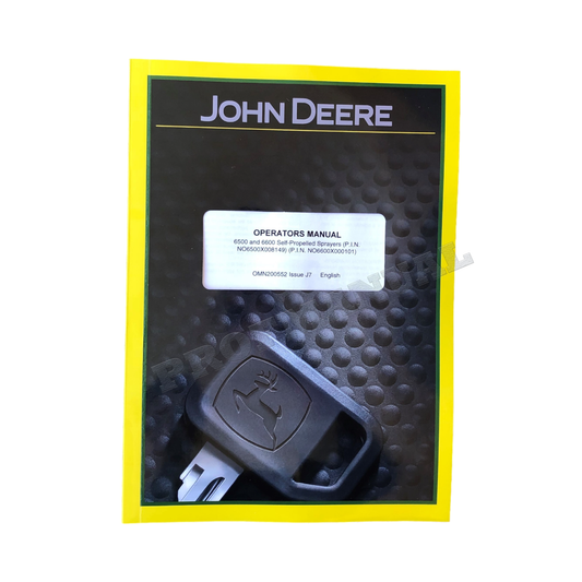 JOHN DEERE 6500 6600 SPRAYER OPERATORS MANUAL