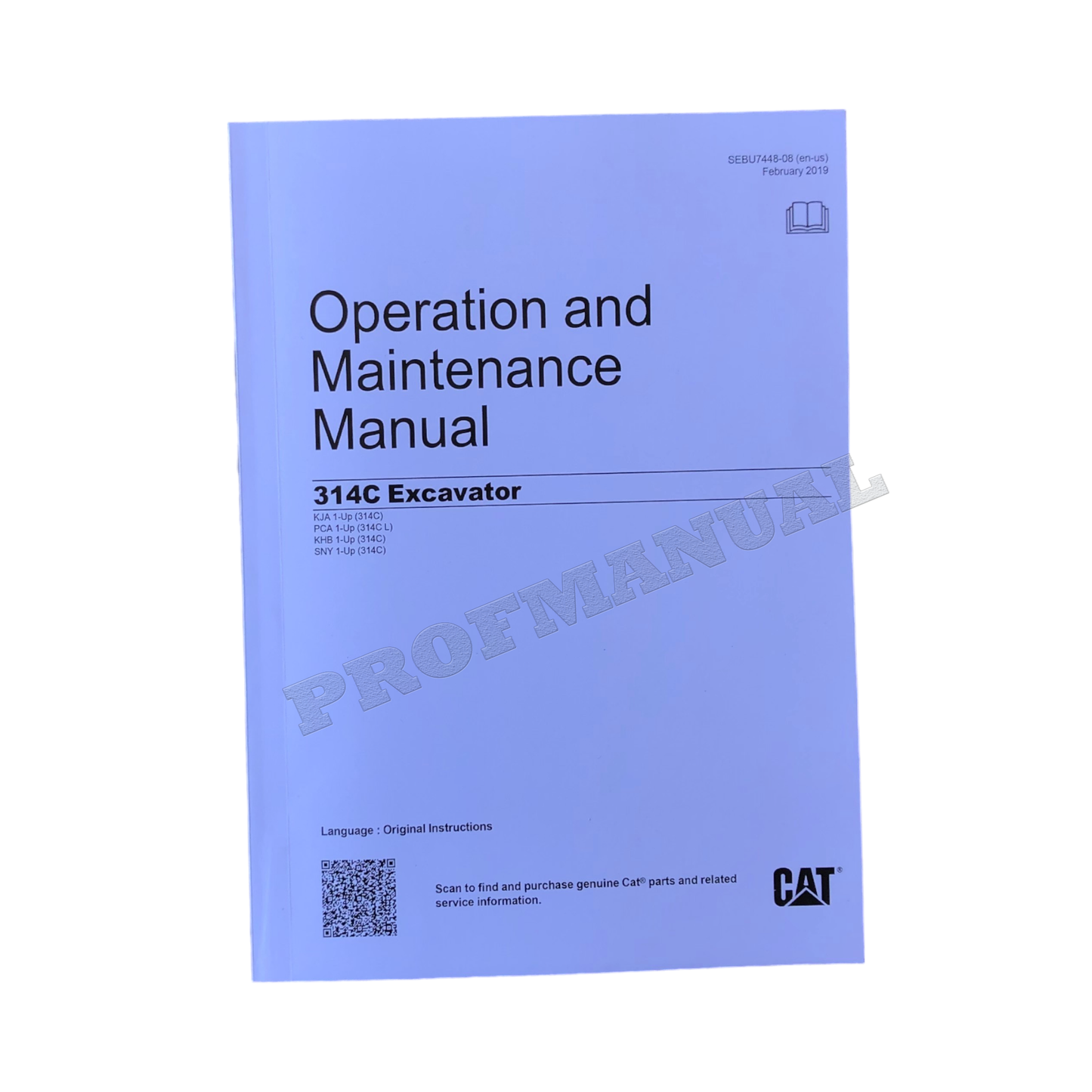 Caterpillar 314C Excavator Operators Maintenance Manual