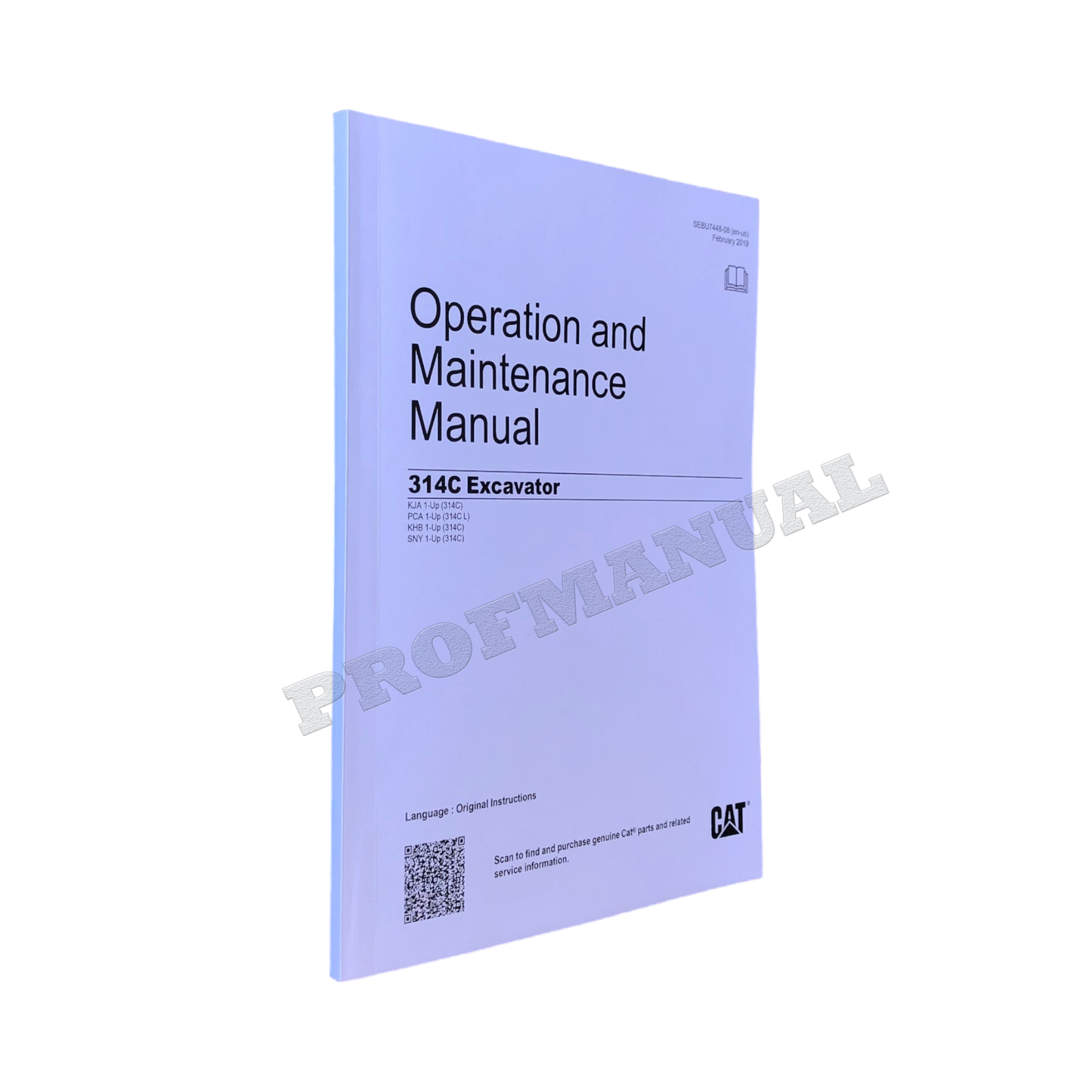 Caterpillar 314C Excavator Operators Maintenance Manual