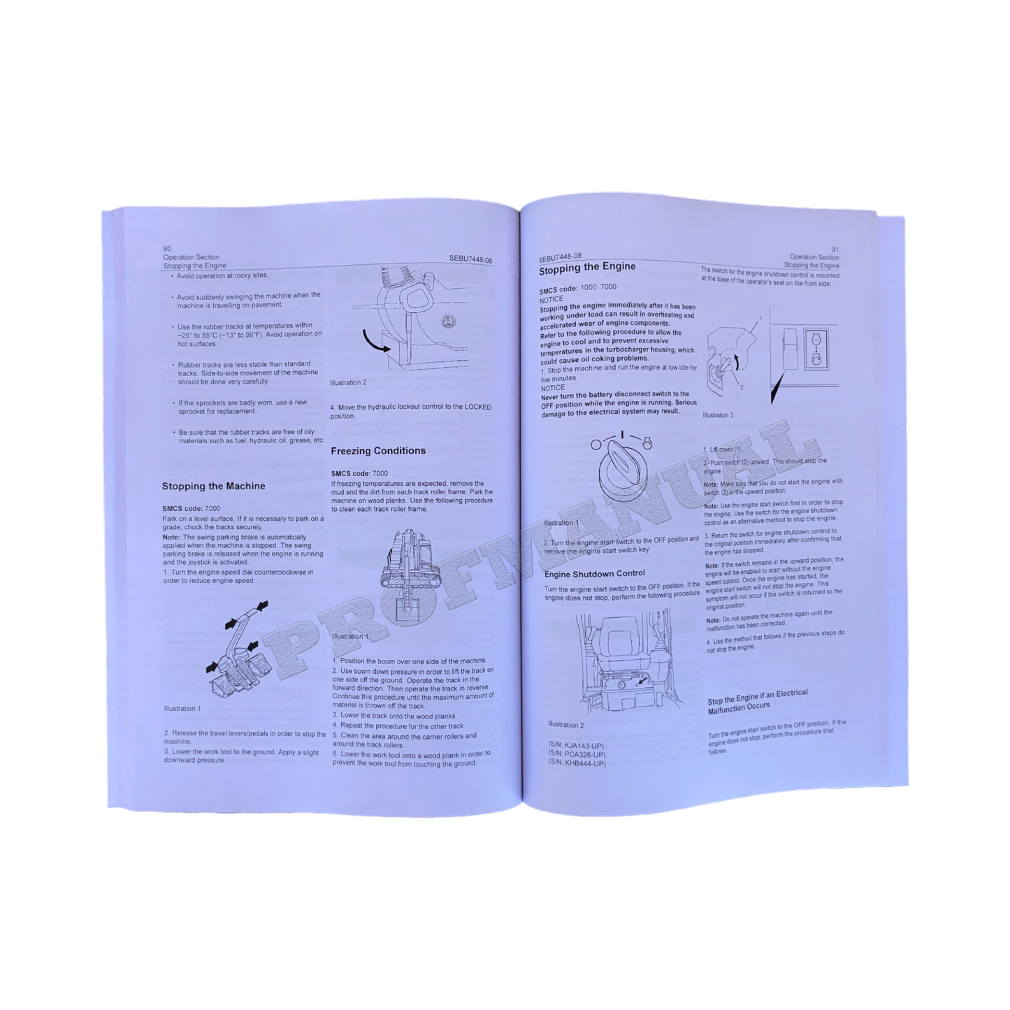 Caterpillar 314C Excavator Operators Maintenance Manual