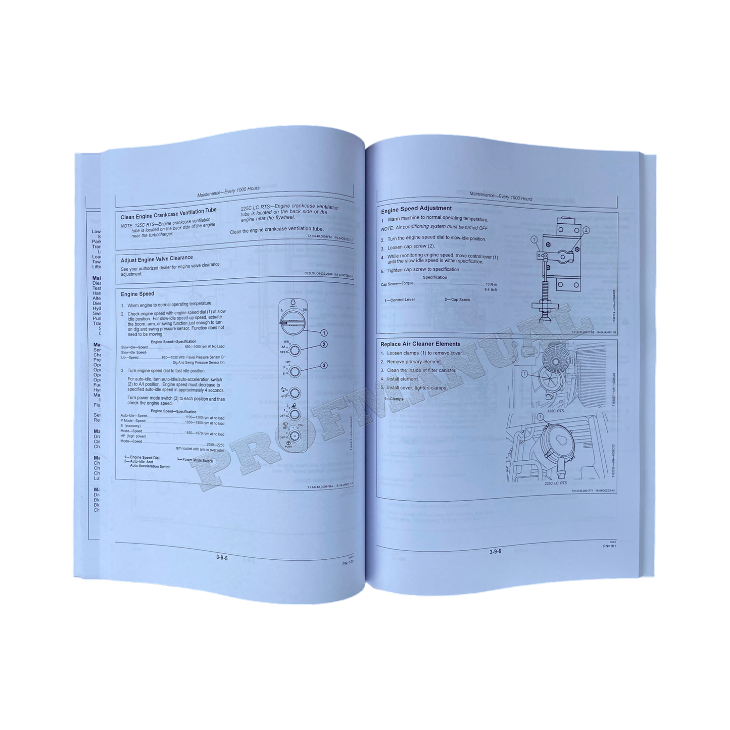 JOHN DEERE 135C RTS 225CLC RTS EXCAVATOR OPERATORS MANUAL