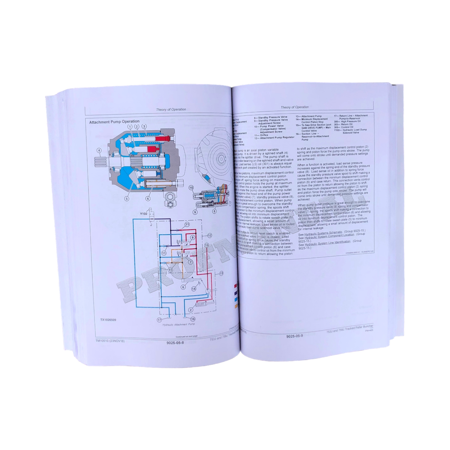 JOHN DEERE 753J 759J TRACKED FELLER BUNCHER OPERATION TEST TECHNICAL MANUAL