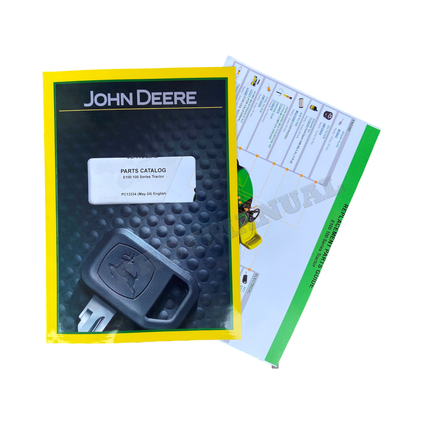 John Deere E100 100 Serie Tractor Parts Catalog Manual + !BONUS!