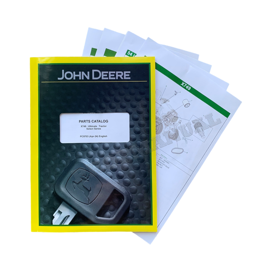 John Deere X749 Select Serie Ultimate Tractor Parts Catalog Manual + !BONUS!