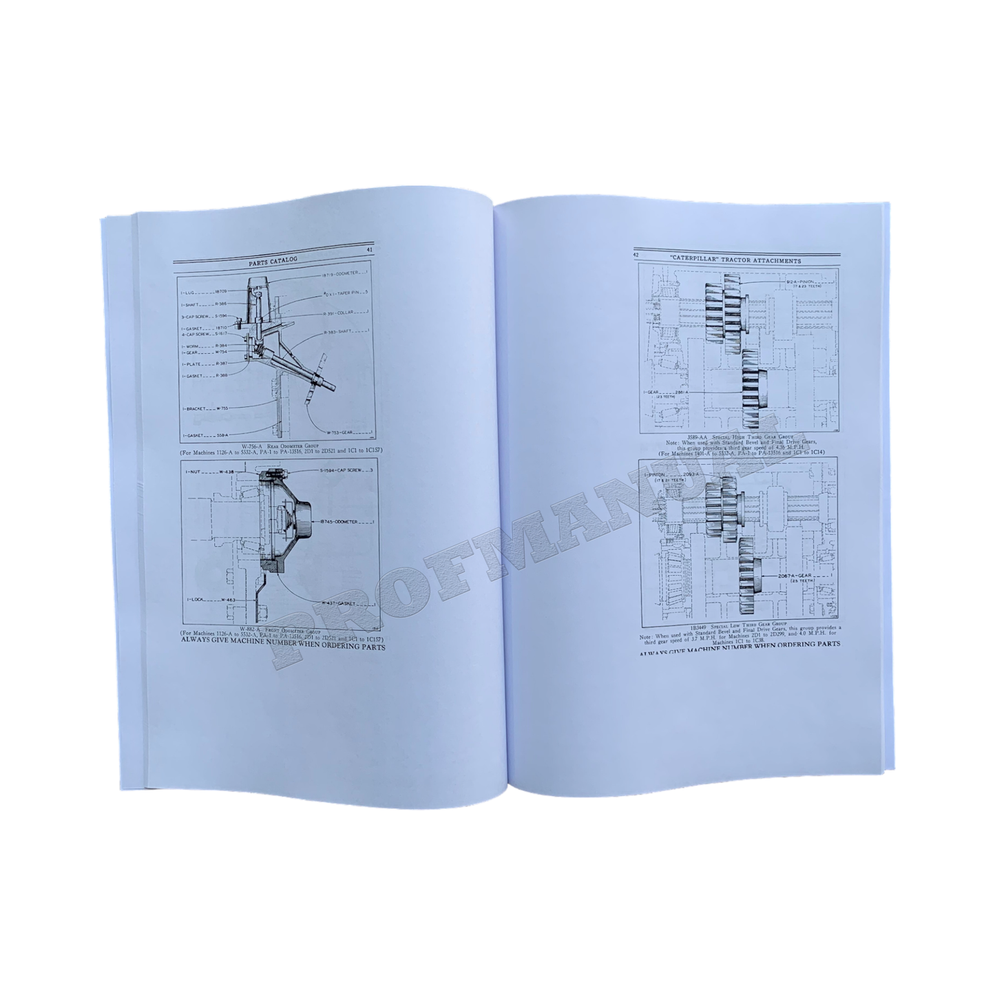 Caterpillar Cat Traktoranbaugerät Sixty Sixty Five Maschinenteilekatalog Handbuch