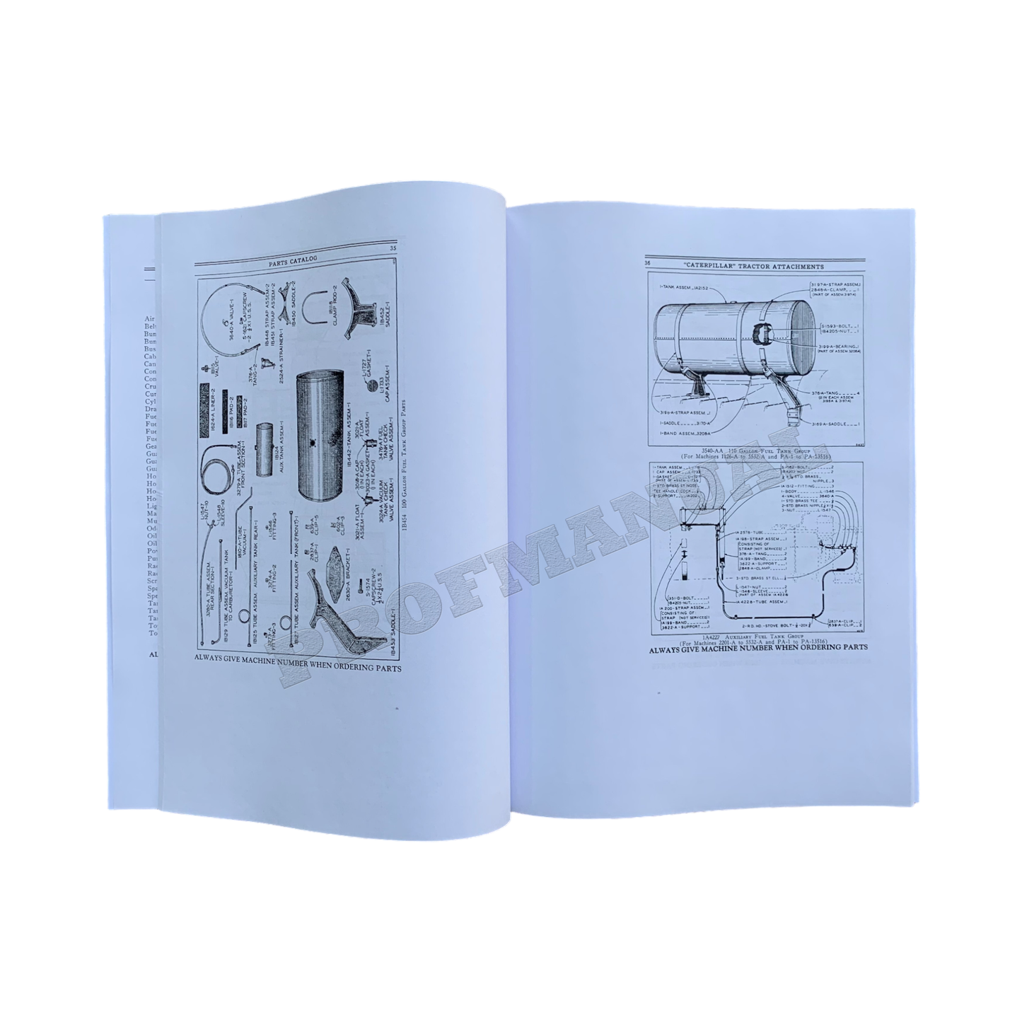 Caterpillar Cat Traktoranbaugerät Sixty Sixty Five Maschinenteilekatalog Handbuch