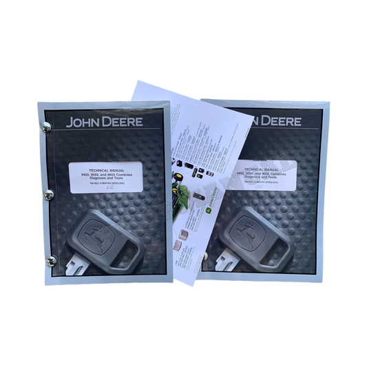 JOHN DEERE 9450 9550 9650 COMBINE DIAGNOSTIC TEST MANUAL + !BONUS!