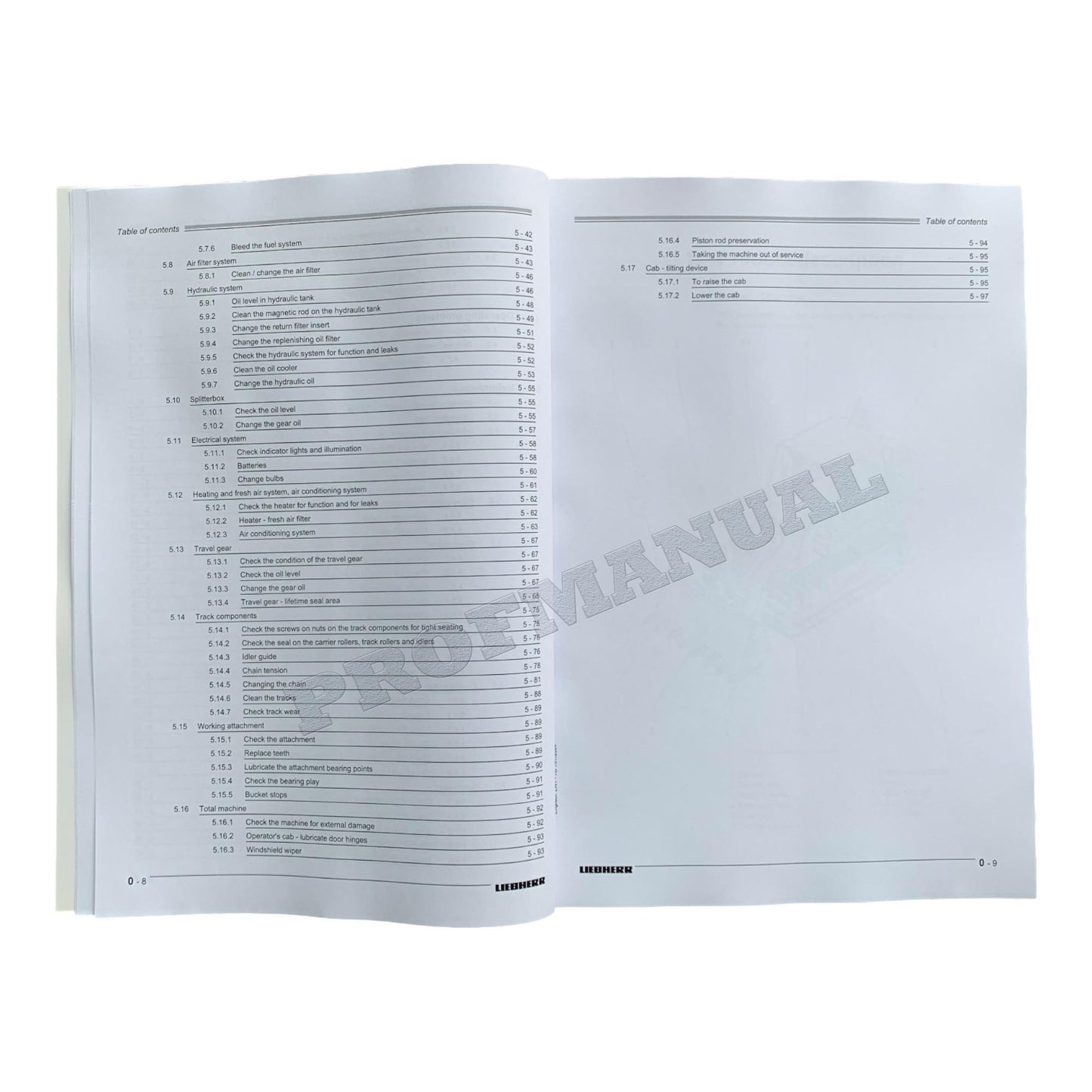 Liebherr LR622 B Litronic CRAWLER LOADER Operators manual 9084188