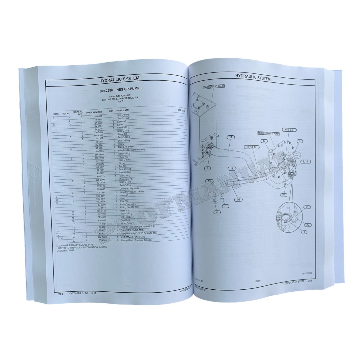 Manuel du catalogue des pièces de la mini-pelle hydraulique Caterpillar Cat 304 CR